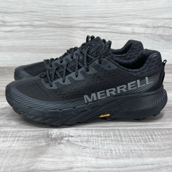 Merrell Men\'s Sneaker Agility Peak 5 Black Black Running Shoes Mens 9.5 J068045 main image 4